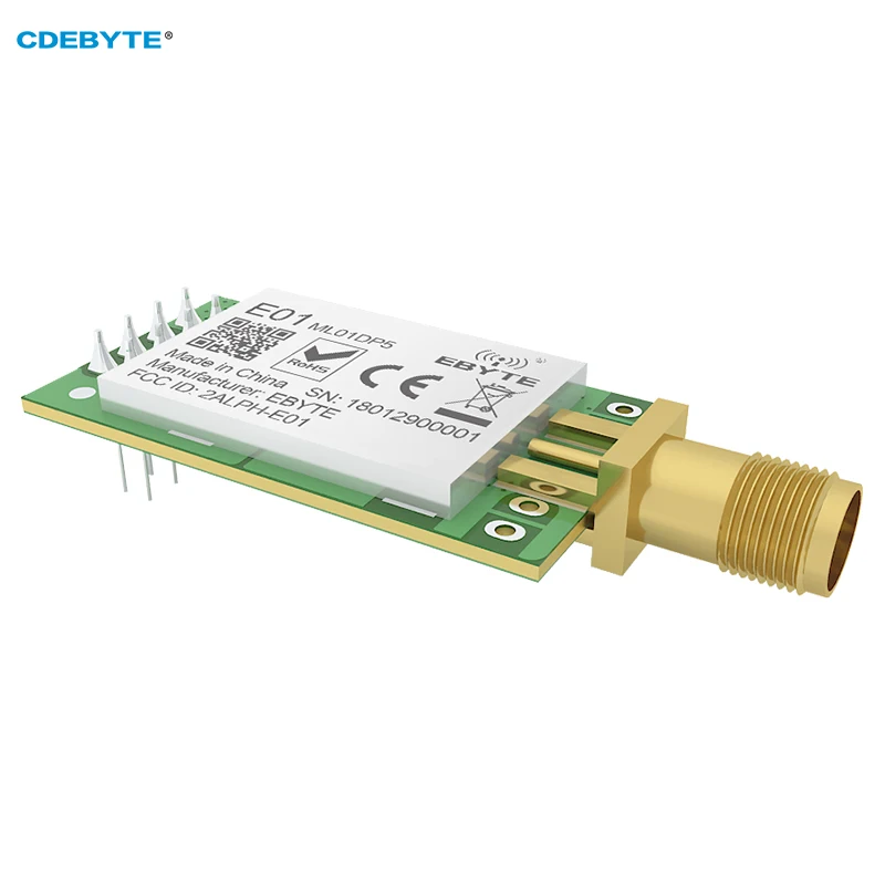 Imagem -04 - Módulo Transceptor sem Fio Cdebyte E01-ml01dp5 Iot Transmissor e Receptor 20dbm Spi Uav 24 Ghz Nrf24l01p 10 Pcs por Lote