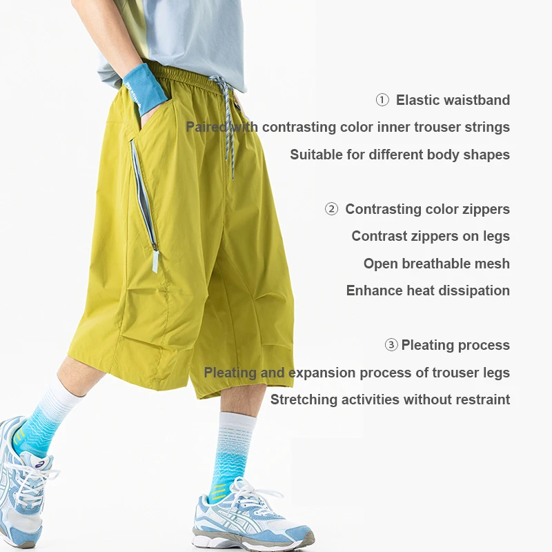 Outdoor Summer New Style Men's Cool Shorts Breathable Thin Sports Versatile Bas… - Image 4