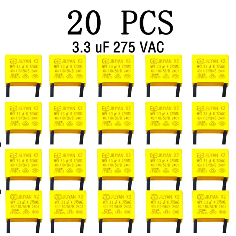 

3.3UF 275VAC Anti - Flash Safety Capacitor for Smart Touch Non - Neutral Electric Fan Switches