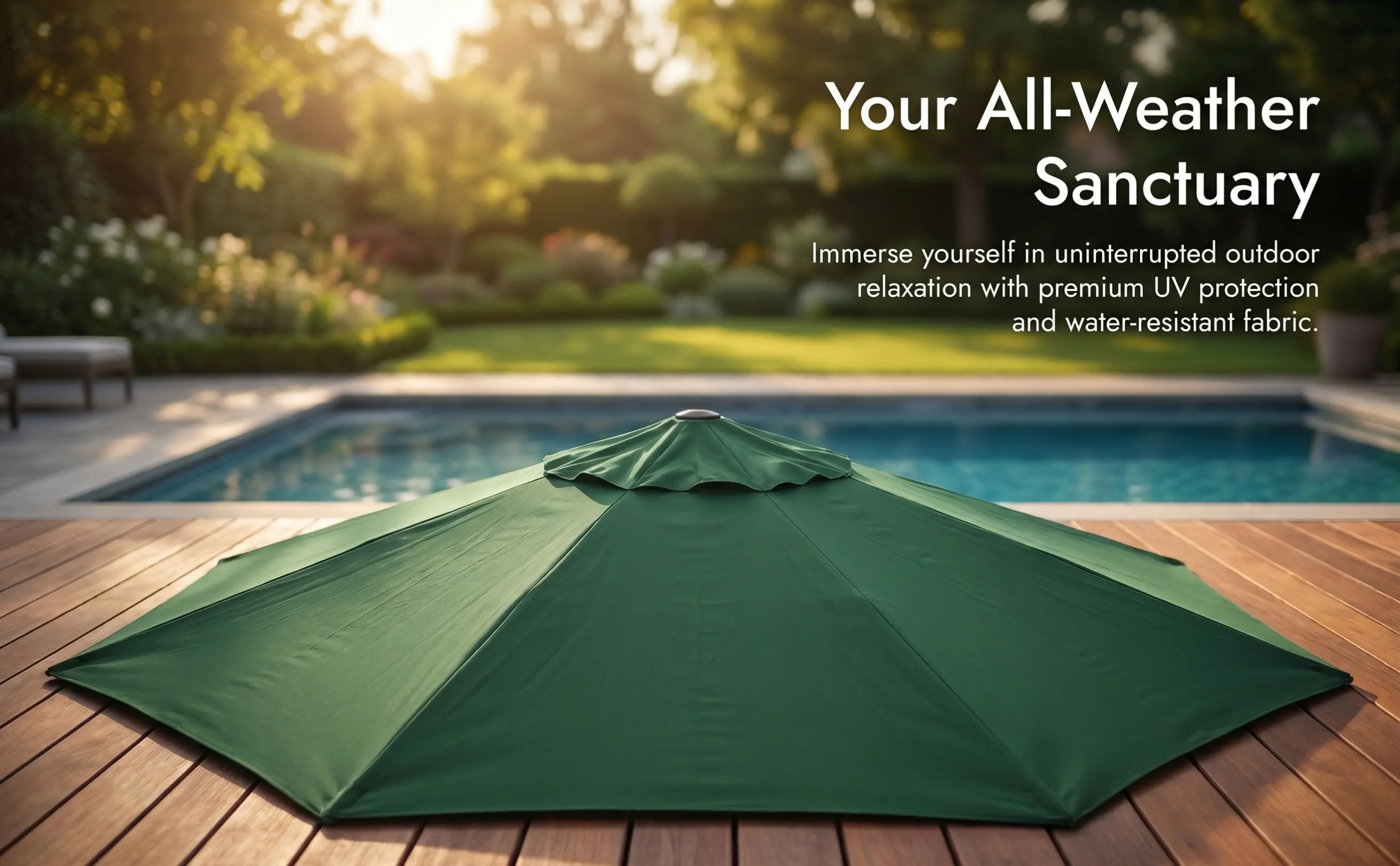 Garden Patio Umbrella Canopy Replacement Outdoor Umbrella Cloth Sun Resistant Rain Proof Ventilated Polyester Filament Yarn