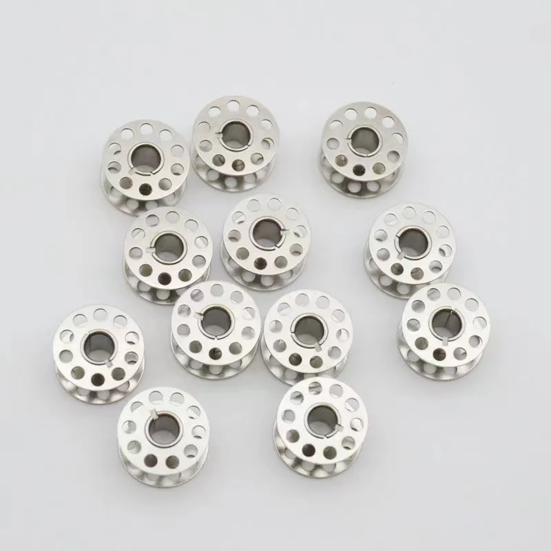 High Quality 10/20/50/100PCS Metal Bobbins Spool Sewing Craft Tool Stainless Steel Sewing Machine Bobbins Spool for