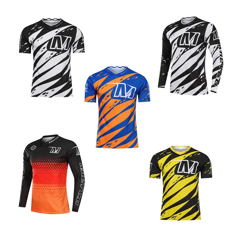 

Mieyco Downhill Jersey Mountain Bike Racing T Shirt Motorcycle Cycling Jersey Summer Quick-Dry Long/Short Sleeve Men Gym Clothes