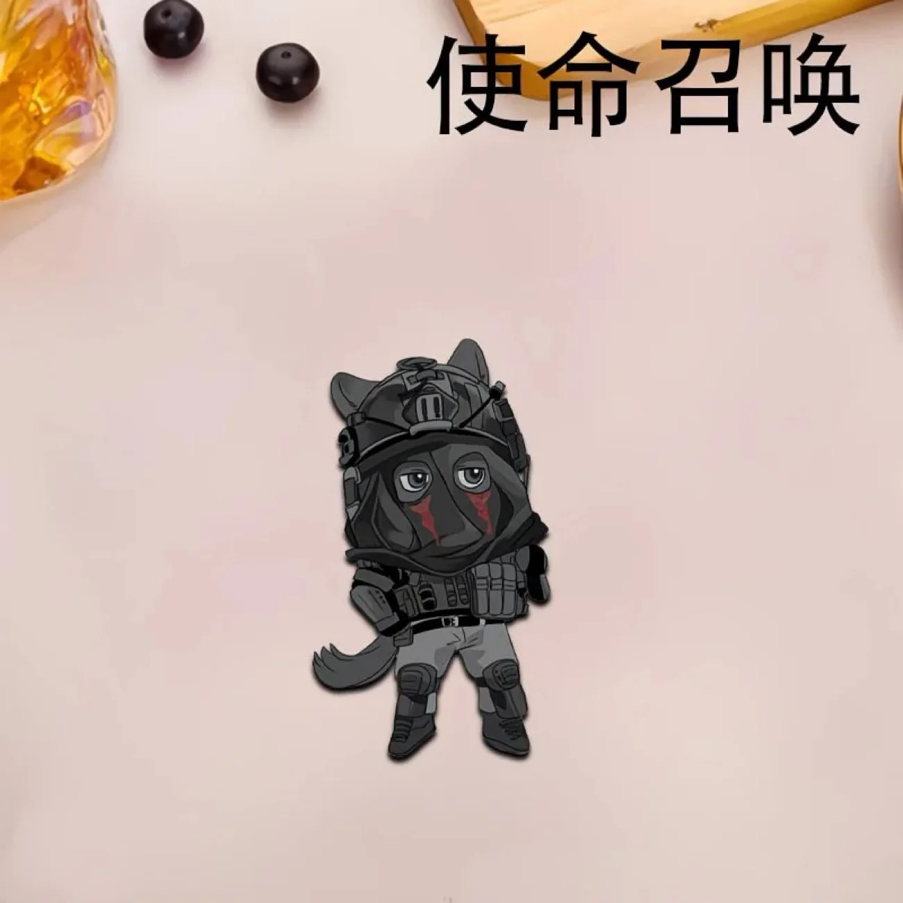 새로운 콜 오브 듀티 코스프레 액세서리 귀여운 브로치 학생 백팩 창의적인 배지 고급 펜던트 작은 선물