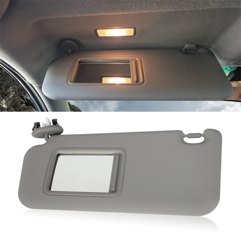 Left Driver Side Sun Visor Block Shade For Toyota RAV4 2006 2007 2008 2009 2012 Gray Auto Parts 74320-42501-B2 2