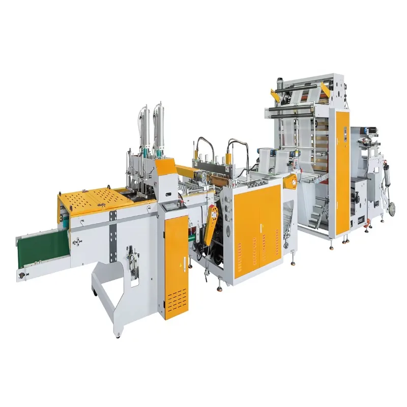 Bread Bag Making Machine Integrated With Wicket Stacker Collection System High Speed Automatic Bakery Packaging Unit Machinery