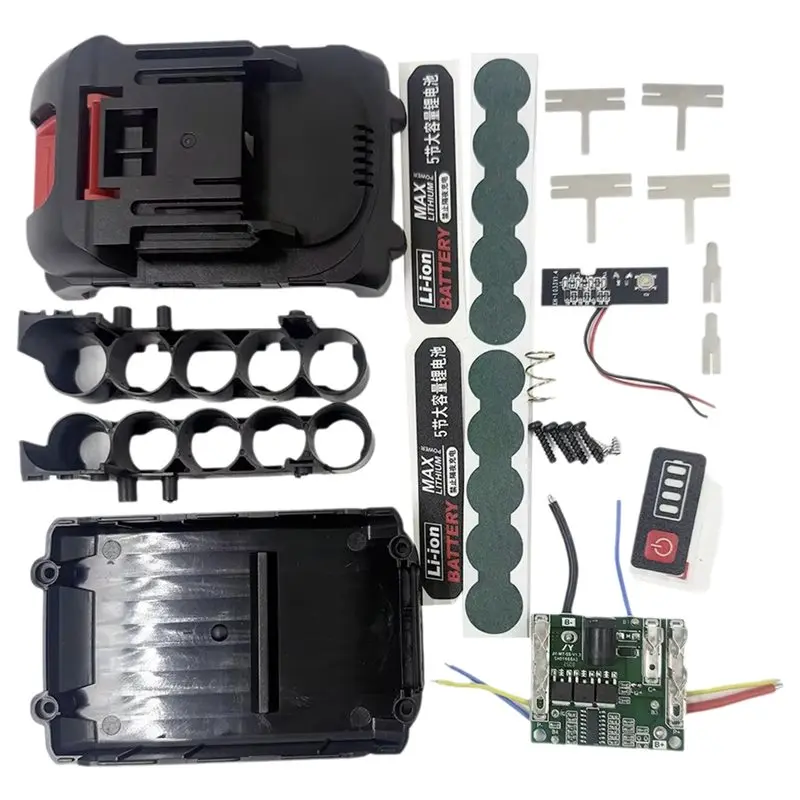 

Корпус для хранения литиевых аккумуляторов A76X-5Core 18650 для плат защиты Lomvum Zhipu Hongsong Jingmi PCB