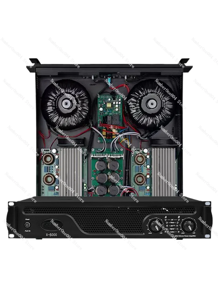 

Professional Pure Rear-Level Digital Power Amplifier Double-Ring Cattle High-Power Bass Four-Channel Home Stage Performance