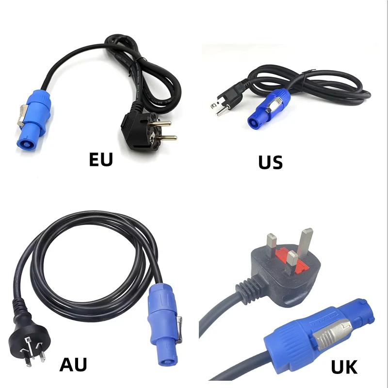 Stage lighting Products Powercon Plug Stage Light Power Supply Cord High Quality Black 3 core Power Connect Cable LED lightS