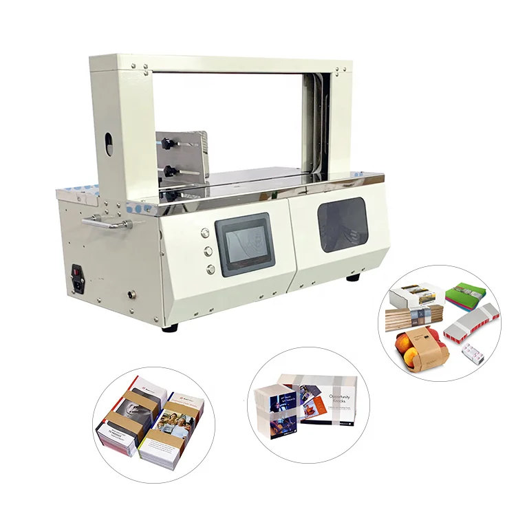 Printing and Packaging Automatically Bind Banknotes High Speed Table Top Banding Machine