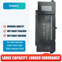 Nuevo reemplazo de batería de ordenador portátil 7FMXV para Dell Latitude 5320 7320 7420 7520 Latitude 5320 2 en 1/7320 2 en 1/7420 serie 2 en 1