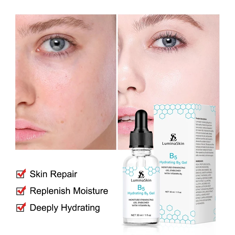 Hydrating B5 Gel Vitamin B5 Skin Care Products Face Serum Faciales Serum Visage Moisturizer For Face With Free Shipping