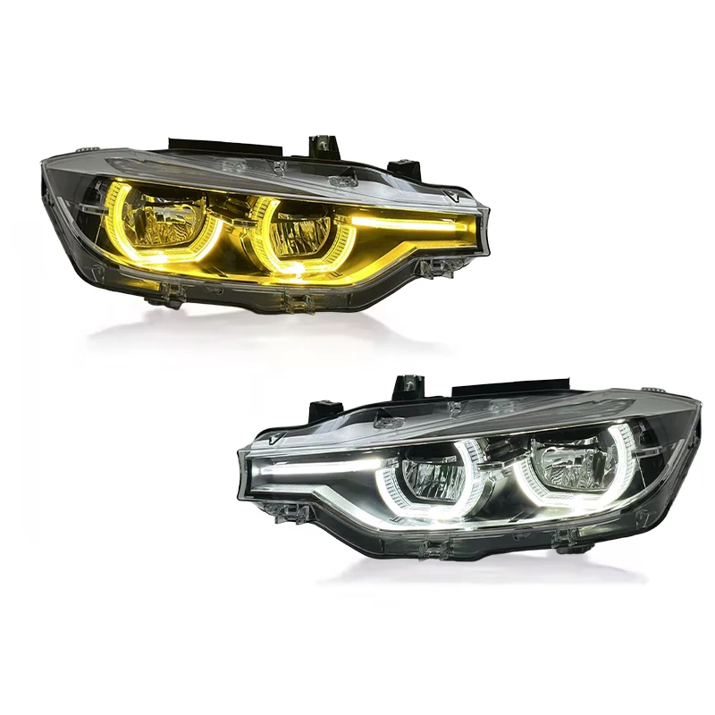 Voor BMW F30 F35 3-serie 2013-2019 Auto LED Koplampunit Dubbele Beam Projector DRL Knipperlicht Plug and Play