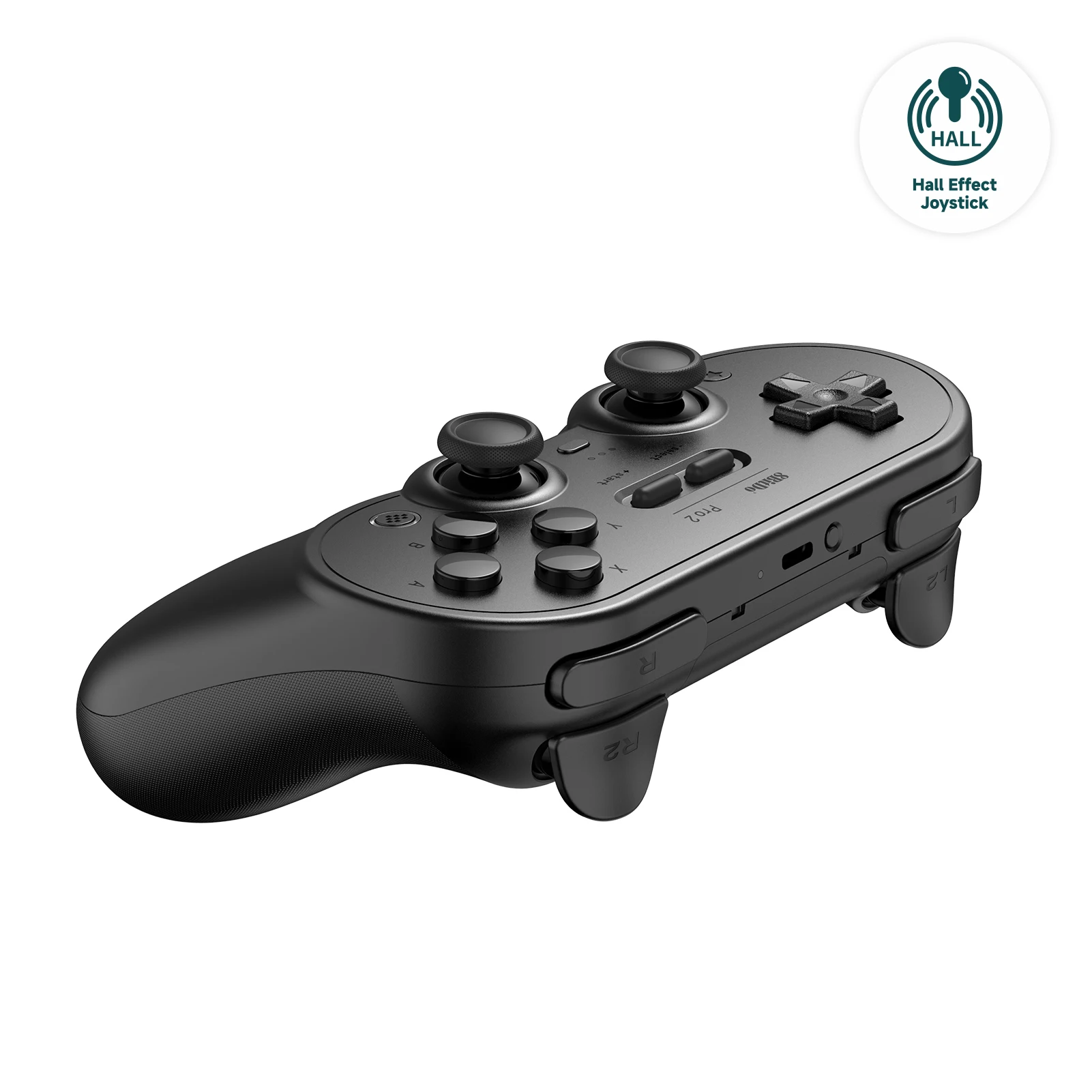 8Bitdo NEW Pro 2 블루투스 게임 패드 홀 효과 조이스틱 Nintendo Switch PC macOS Android Steam Raspberry Pi 게임 컨트롤러
