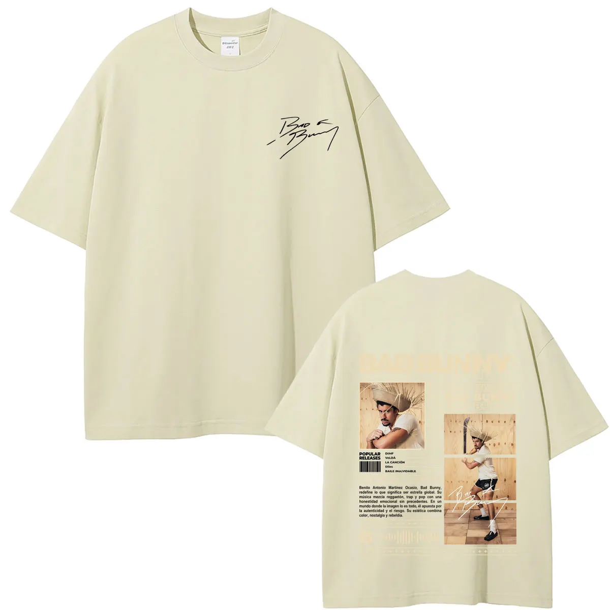 

Hot Rapper Bad Bunny T Shirts Debi Tirar Mas Fotos DTMF Merch T-shirt Men Women Hip Hop Fashion Oversized T Shirts Streetwear
