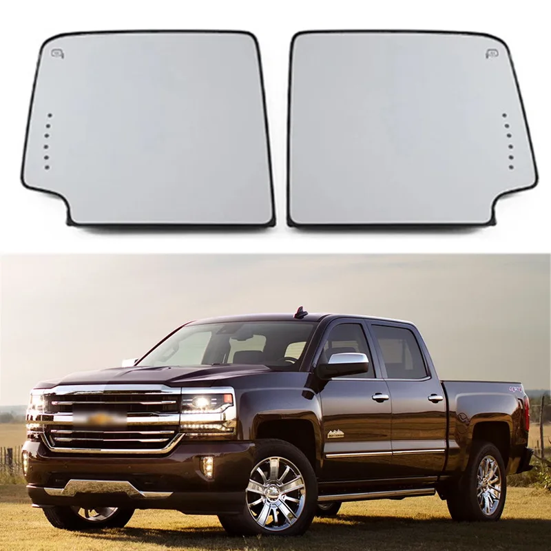 

For 14-17 Chevrolet Silverado GMC Sierra heated rearview reversing lenses