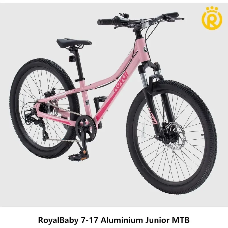 

Hardtail Dual Disc Brakes Front Suspension Boys Girls Teens Ages 7+ Years Kids Mountain Bike Aluminium MTB Sports Bicycle