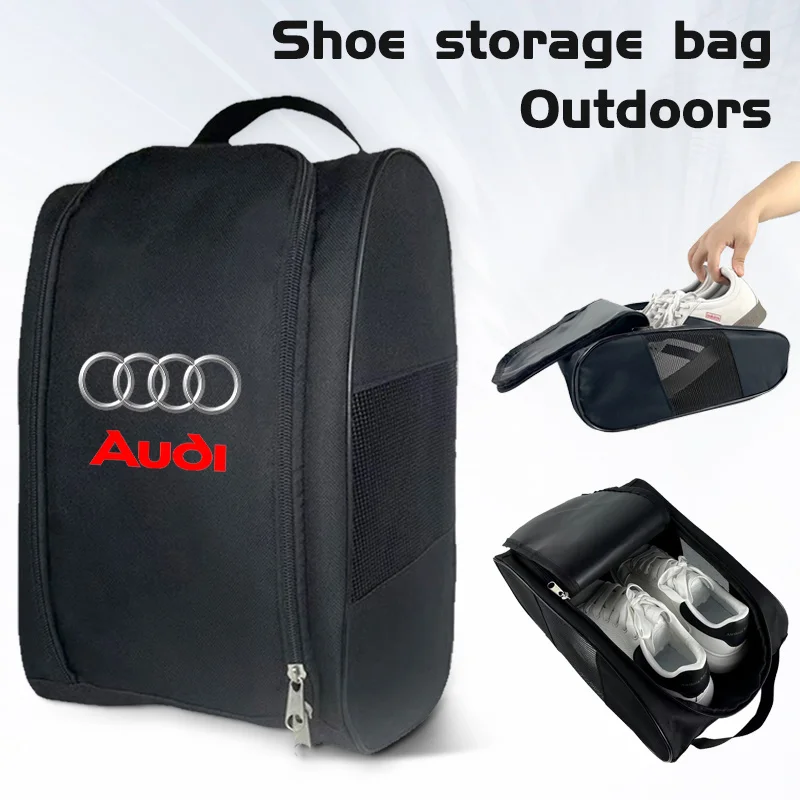 

Car Emblem Sneaker Storage Bag Travel Outing Shoe Storage Tool For Audi Quattro SLine TT A3 A4 A6 A5 Q5 A1 Q7 Q3 A8 Q2 A7 RS7 RS