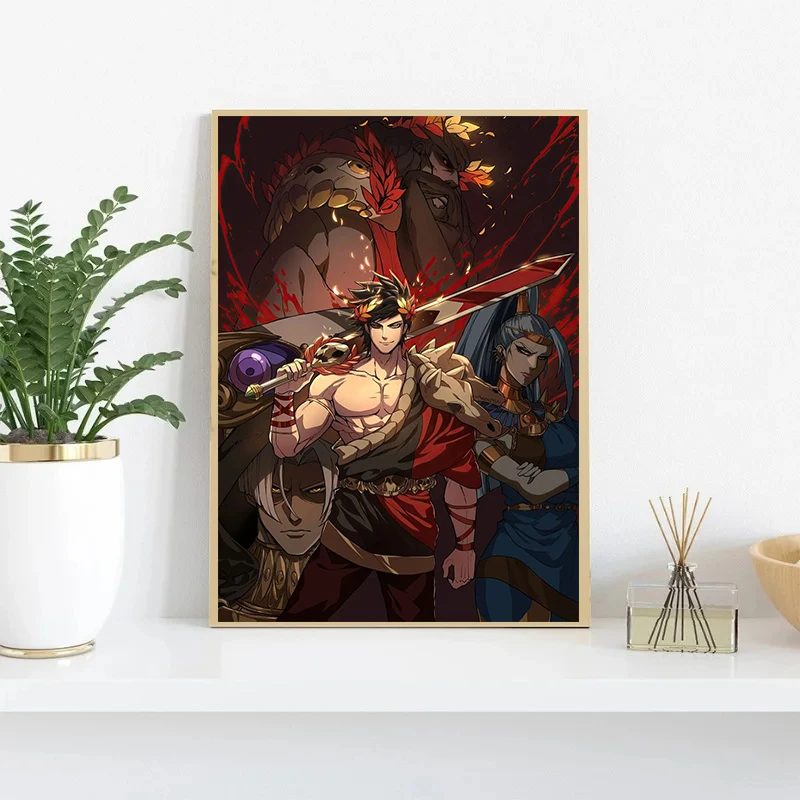 Hades Poster Video Game Anime Posters Prints Canvas Painting Wall Art Picture for Gamers Room Bar Cafe Gaming Room Home Decor