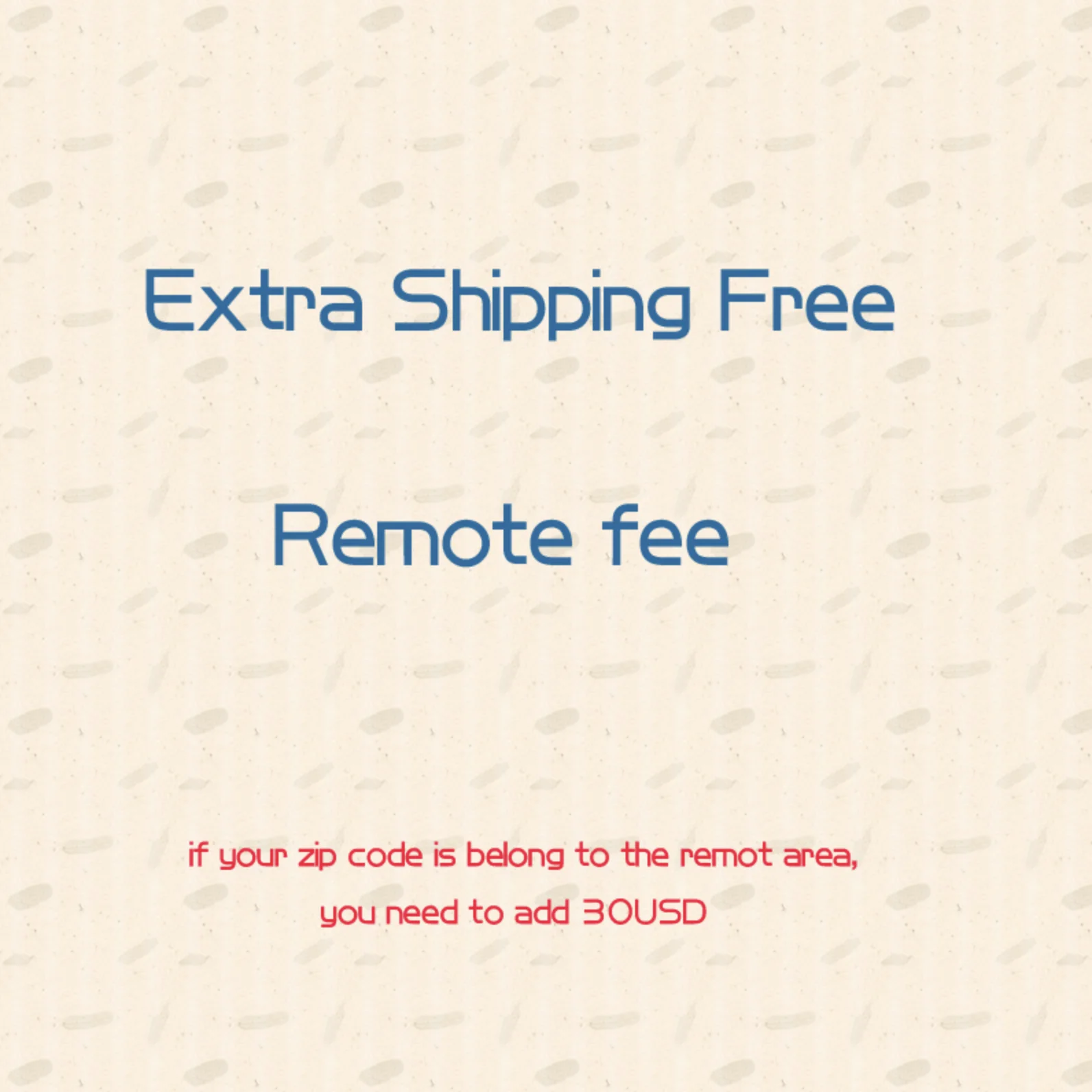 Remote area and product price difference payment link