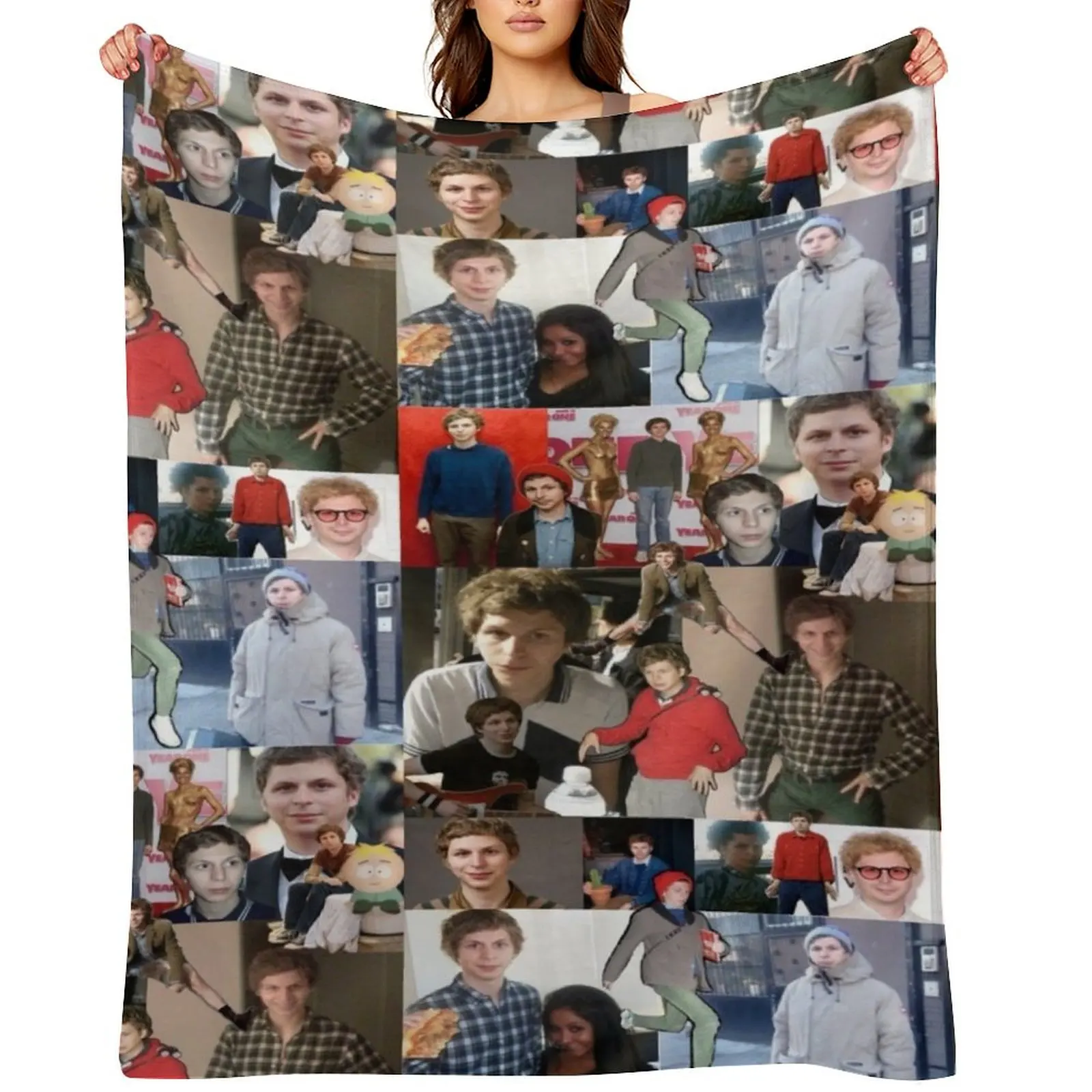 Michael Cera Throw Blanket Giant Sofa Extra Large Throw Personalized Gift Furry Decorative Sofa Decorative Sofas Blankets