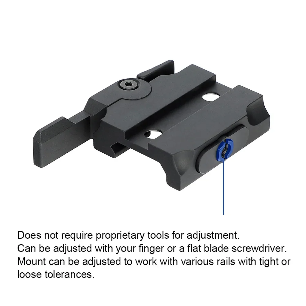 Монтажный адаптер QD Autolock Quick Release для установки на открытом воздухе, компактное металлическое Крепление, подходит для прицела с красной точкой, 21 мм, алюминиевое основание Пикатинни