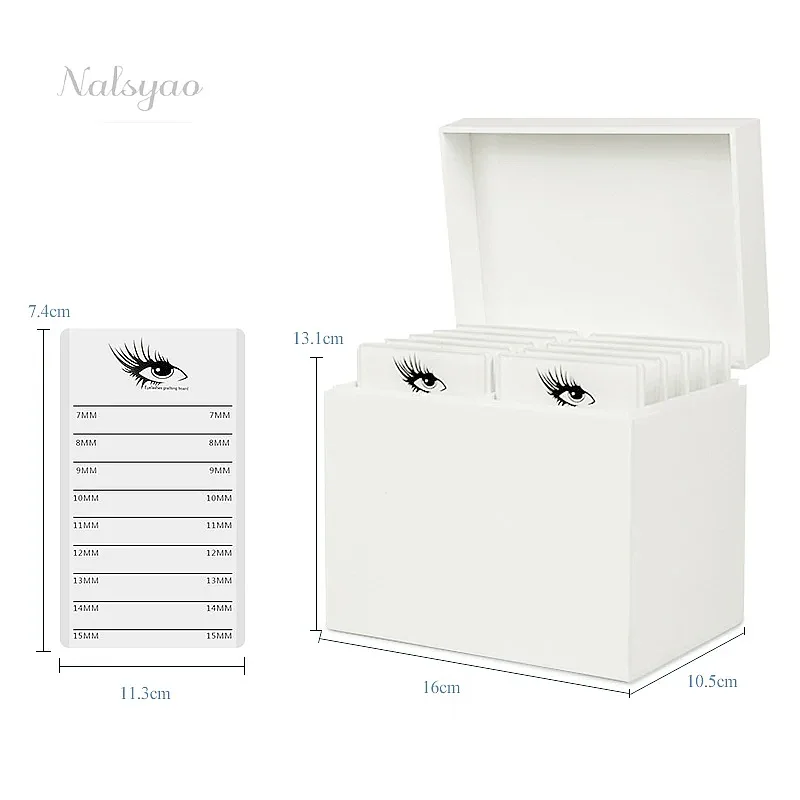 CNKESS 10 Layers Acrylic Eyelash Extensions Storage Box Lash Tile Palette Beauty Salon Wholesale