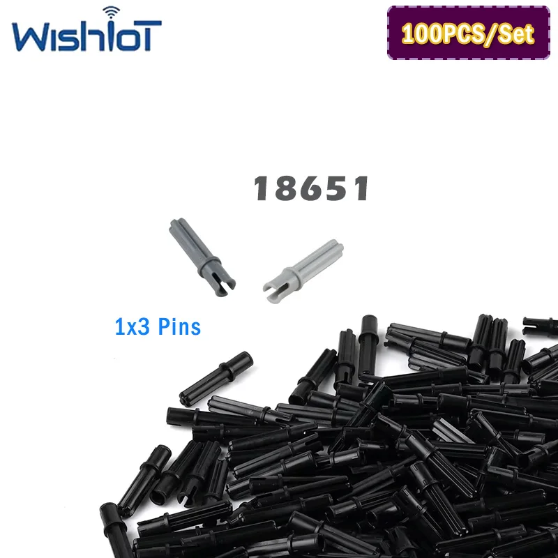 

Технологичные строительные блоки MOC 18651: детали 1x3, крестообразный шток с коротким болтовым соединителем, модифицированные игрушки, DIY-конструктор