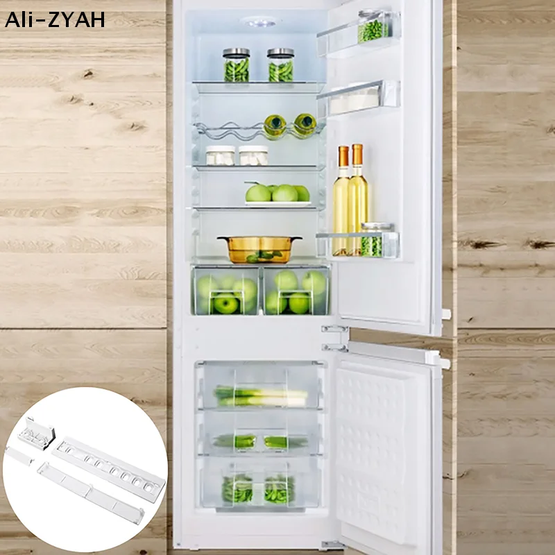 【Z】1 Set Einbau-Kühlschrank-Gleitschiene für Kühlschranktür, Montagesatz für Kühlschranktür-Gleitschiene, Gleitführung für Kühlschranktür