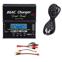 Aircraft Model B6 Charger Black IMAX B6AC V2 80W 7A Smart Balance Charger Lithium Battery NiMH US Plug