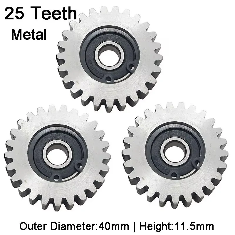 25T 1.5M Electric Bicycle Motor Gear OD=40.5mm Nylon/ Stainless Steel Cog-wheel Scooter Parts Accessories