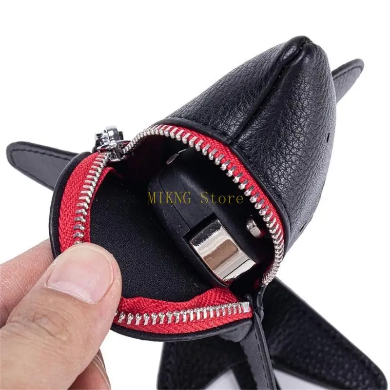 Shark Embossed Detail Refined Cowhides Construction Smooth Zipper Closure best sale