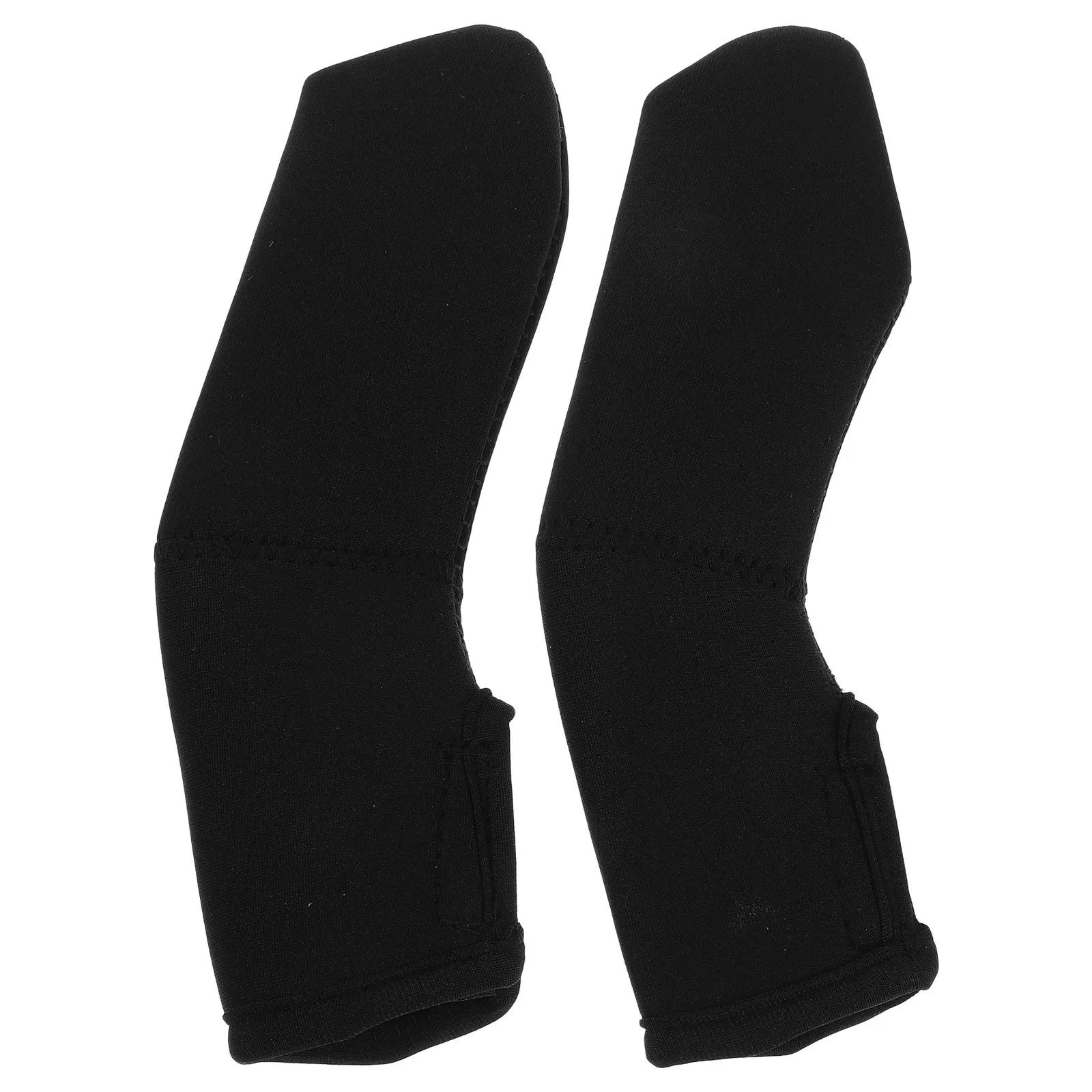 

1 Pair Stroller Handle Cover Neoprene Textured Surface Detachable Umbrella Stroller Handles Protector Sleeve For