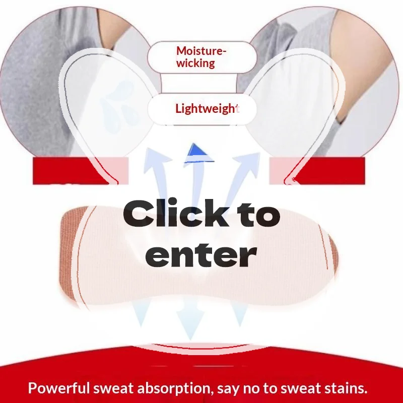 10Pcs Unisex Disposable Underarm Sweat Pads Anti-Perspiration Deodorant Pads for Daily Commute Public Transport