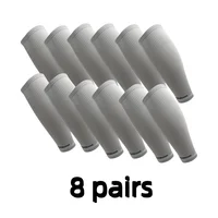 8 pares de calcetines de compresión para fútbol, calentadores de piernas de compresión, calcetines de pantorrilla con absorción de sudor, protectores para correr, ciclismo y fútbol