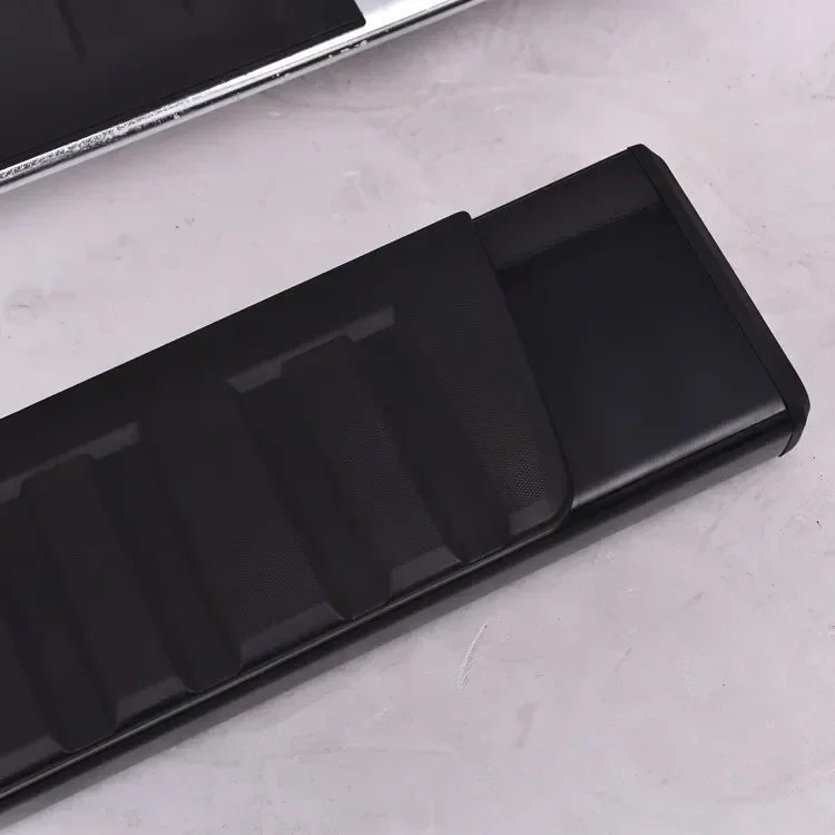 أبولو جودة عالية بالجملة أسود مع لوحات تشغيل فضية خطوات جانبية بديلة لـ 10-21 دودج رام