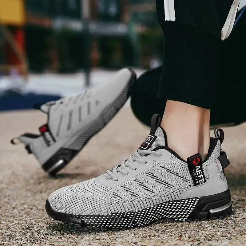 

2025 трендовые мужские кроссовки на платформе с мягкой подошвой, высококачественные повседневные кроссовки для бега на шнуровке, уличная тренировочная обувь, обувь
