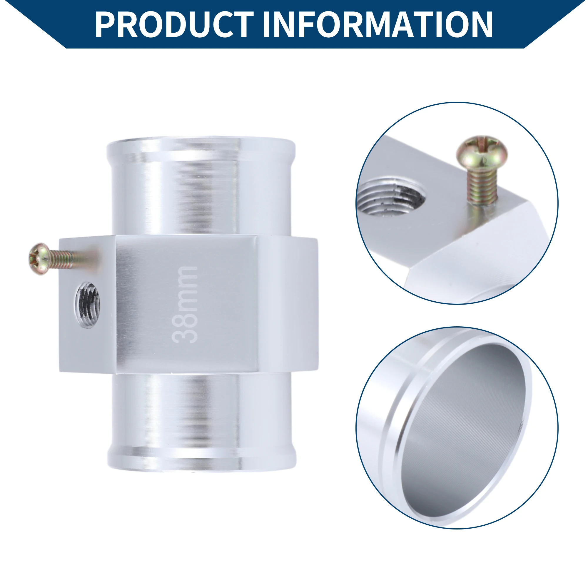 UXCELL Kit universal de sensor de temperatura del agua de 12 V/24 V, adaptador de tono plateado de 1/8 "NPT 1,50" 170'F encendido - 155'F apagado para radiador automotriz