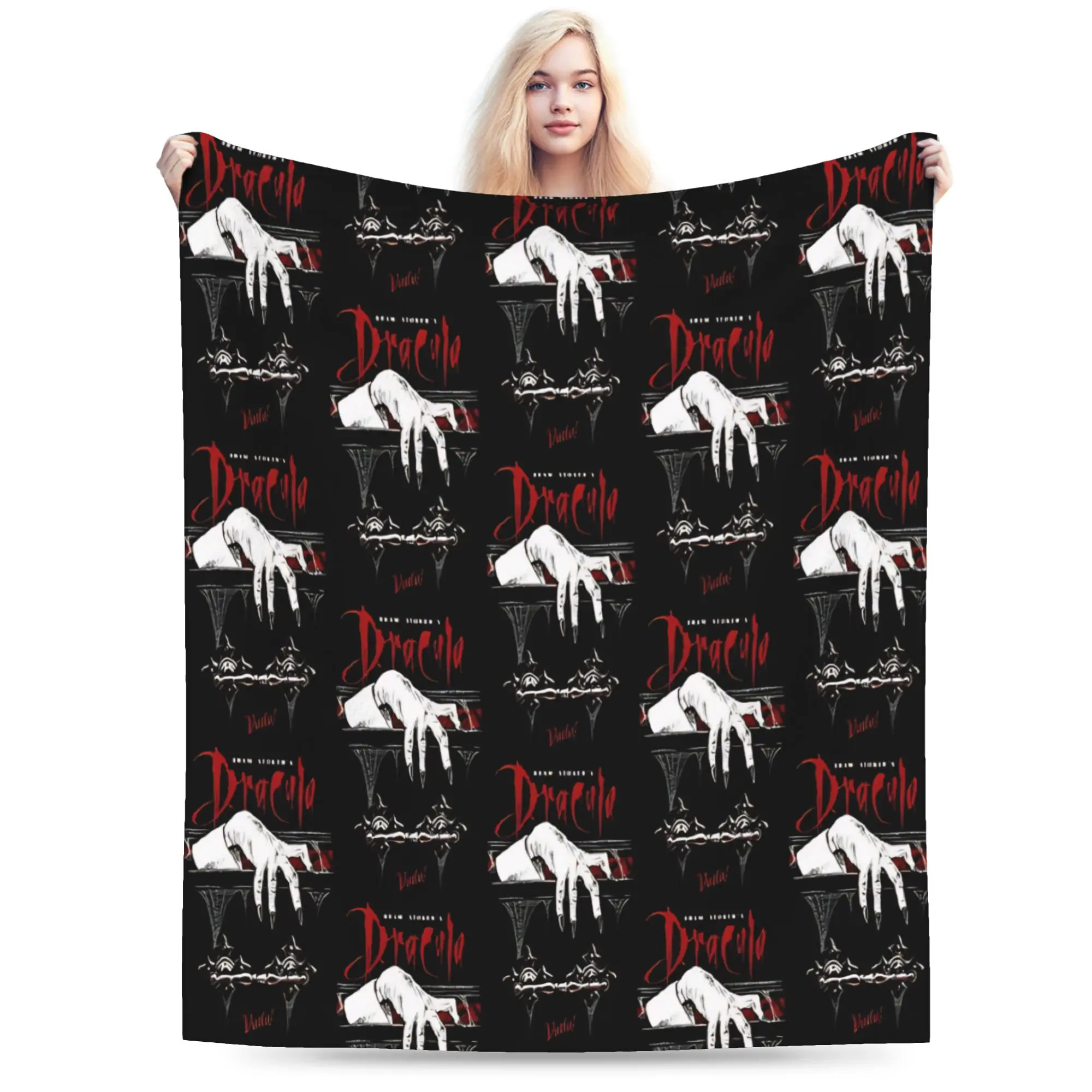 Dracula  Blanket Quality Warm  Throw Blanket Winter Picnic Couch Bed Street Trend Bedspread