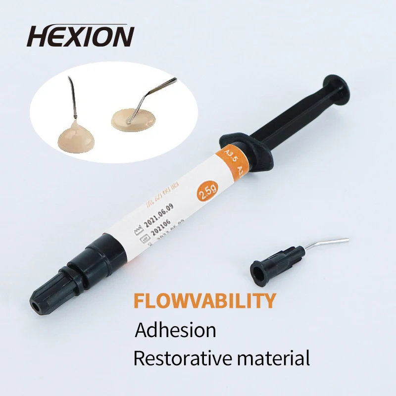 

Dental Fluid Resin Light-Curable Filling Materials 2.5g A1 A2 A3 A3.5 B1 Spatulas Light Curing Composite Resin Oral Dentist