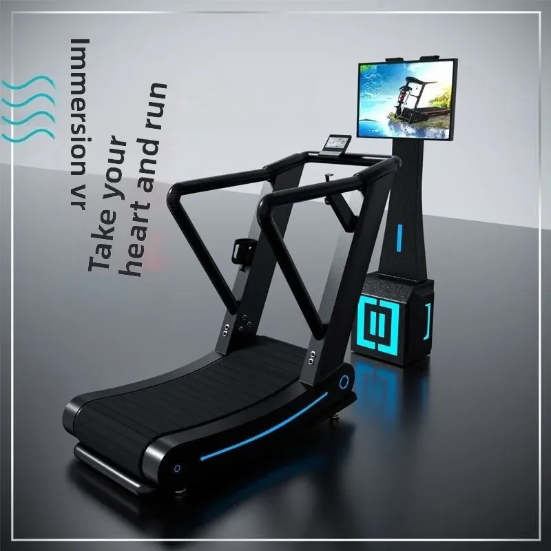 Home smart treadmill head wearing VR glasses multi-functional somatosensory 3D equipment entertainment video game hall