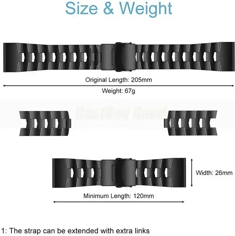 26mm 22mm Quickfit Titanium Strap For Garmin Fenix 6/6X/6XPro/7/7X/5/5X/5XPlus/3 Metal Release Watch Band For Forerunner 945 935