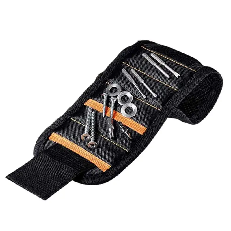 New Magnetic Wristband Portable Tool Bag Magnet Wrist Tool Belt Storage Screws Nails Drill Bits Bracelet For Repair Tool