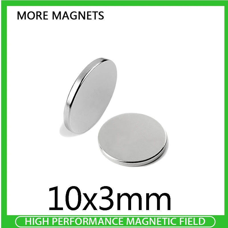 10~50pcs Permanent NdFeB Super Strong Powerful Magnets 10x3 mm N35 Round Magnets 10x3mm Neodymium Magnet Dia 10*3 mm Circular10