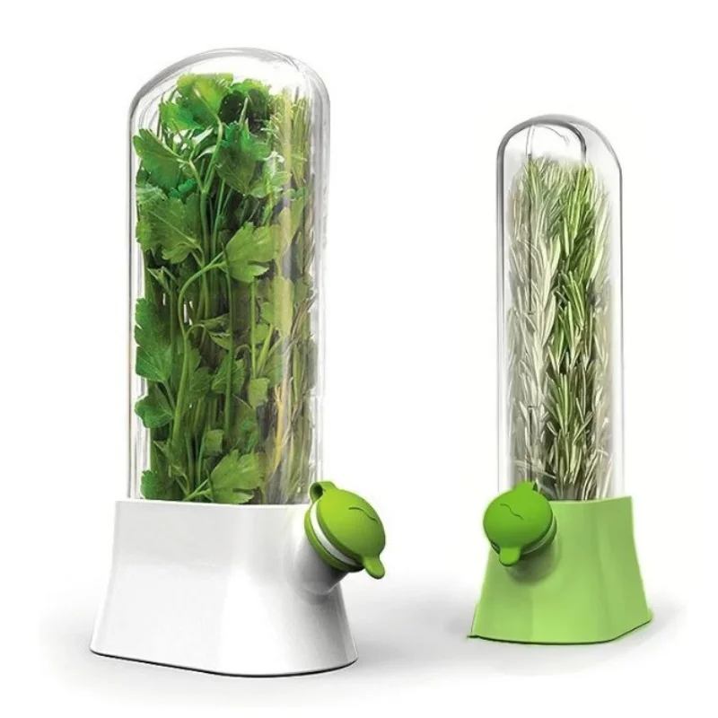 

Fresh Herb Keeper for Refrigerator,Cilantro Containers,Herb Saver Pod, Parsley,Asparagus,Keeps Vegetables for 3-5 Day