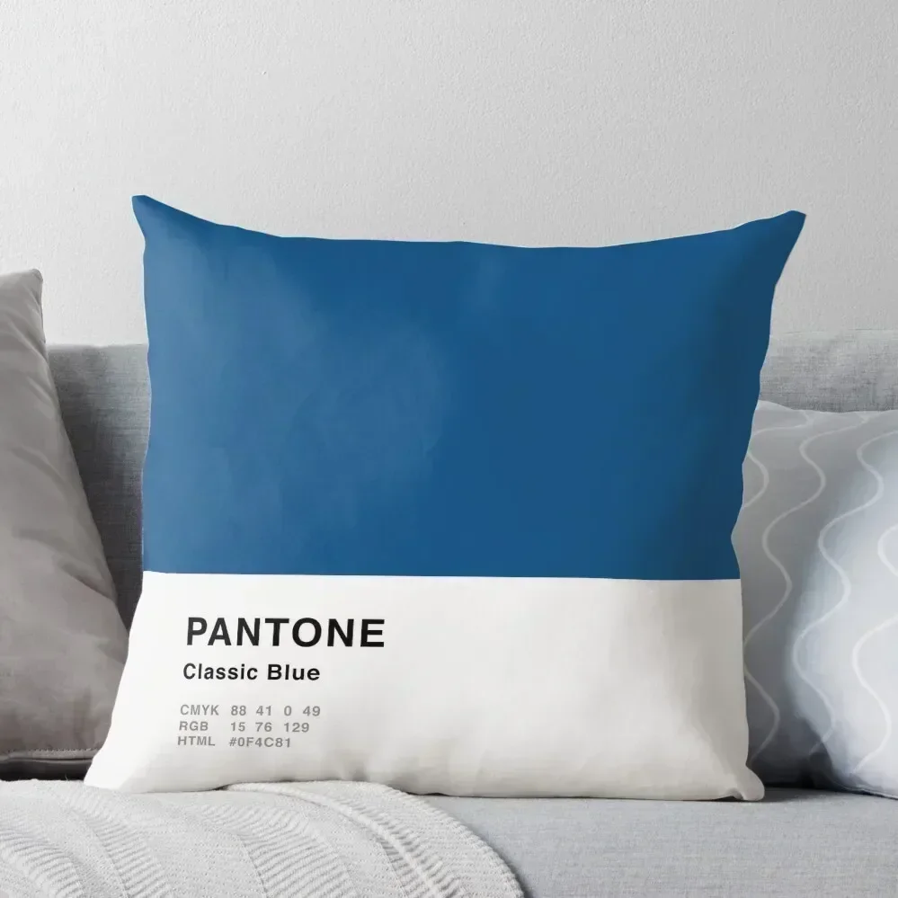 

Classic Blue Pantone Simple Design Throw Pillow christmas decorations 2025 pillowcases for sofa cushions pillow