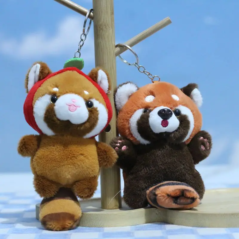 Cute Little Raccoon Doll Cartoon Doll Keychain Birthday Gift Car Bag Pendant