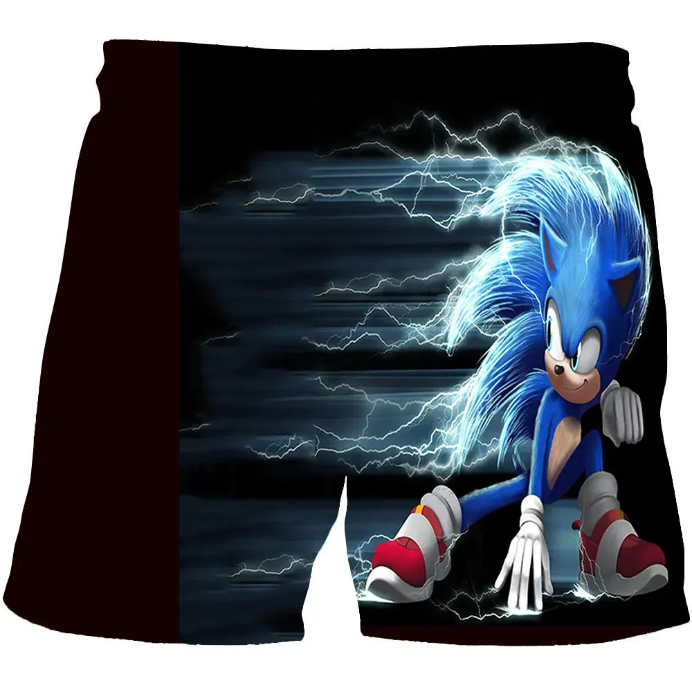 Sonic The Hedgehog Girls Boys Harajuku Beach pants for children Couples Clothes pants For Kids 3D Cartoon Print shorts pants