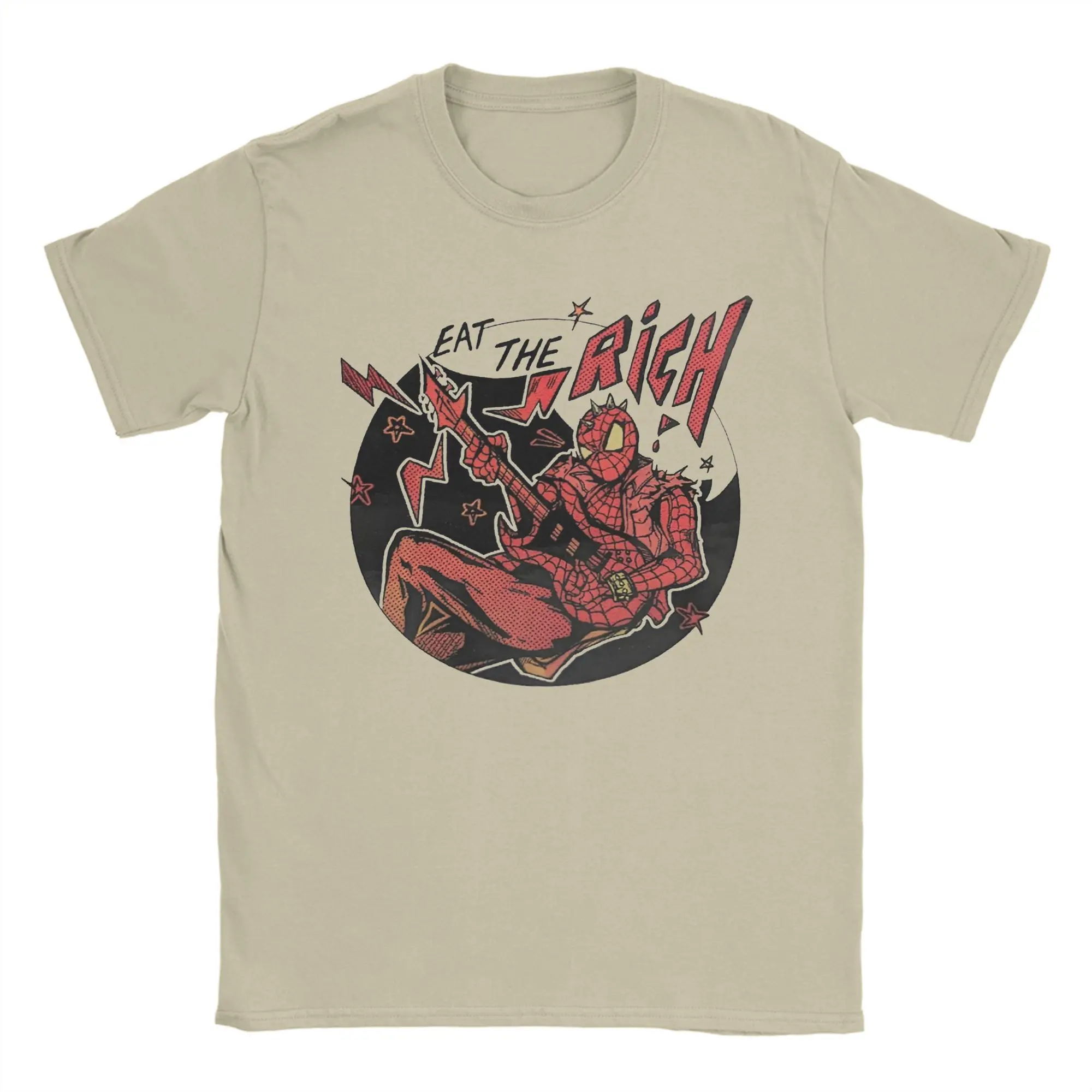 Spider Punk Spider-man Graphic Printed T Shirt Men Women Spider Man Cotton  Tee Shirt Clothing