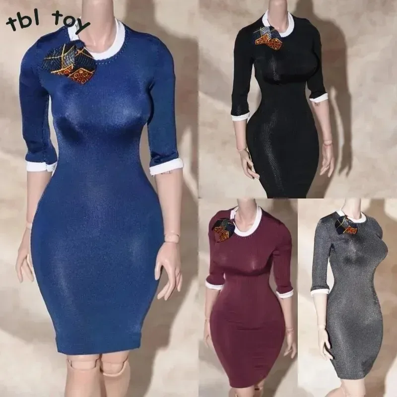 1/6 สเกลหญิงมืออาชีพชุดกระโปรงลูกไม้พิมพ์ชุดเดรสเปลือยหลังเสื้อผ้าสำหรับ 12 "ทีบีแอล พีเอช บอดี้