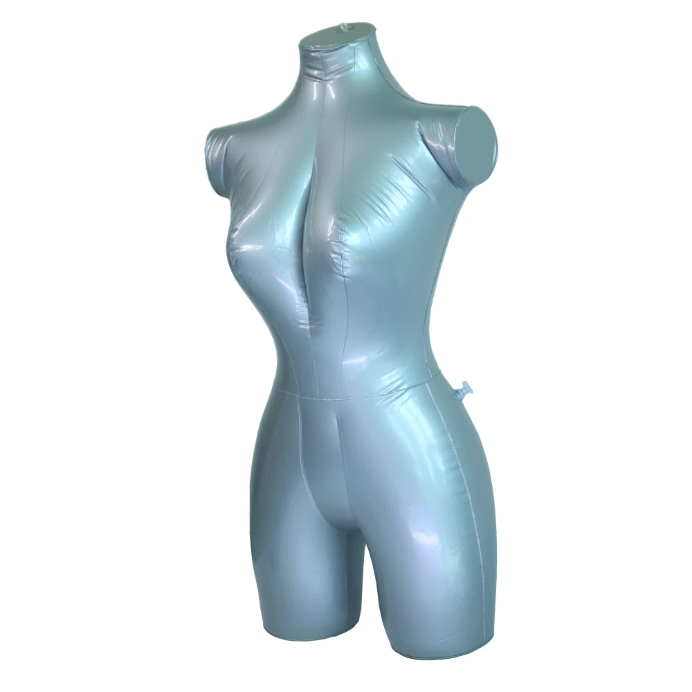 Torso manichino femminile gonfiabile, panno artistico femminile, mezzo corpo, puntelli per esposizione di abbigliamento superiore, 2023